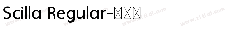 Scilla Regular字体转换